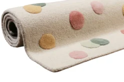 Kinderteppich Creme Bunt