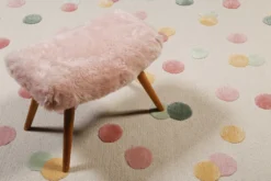 Kinderteppich Creme Bunt