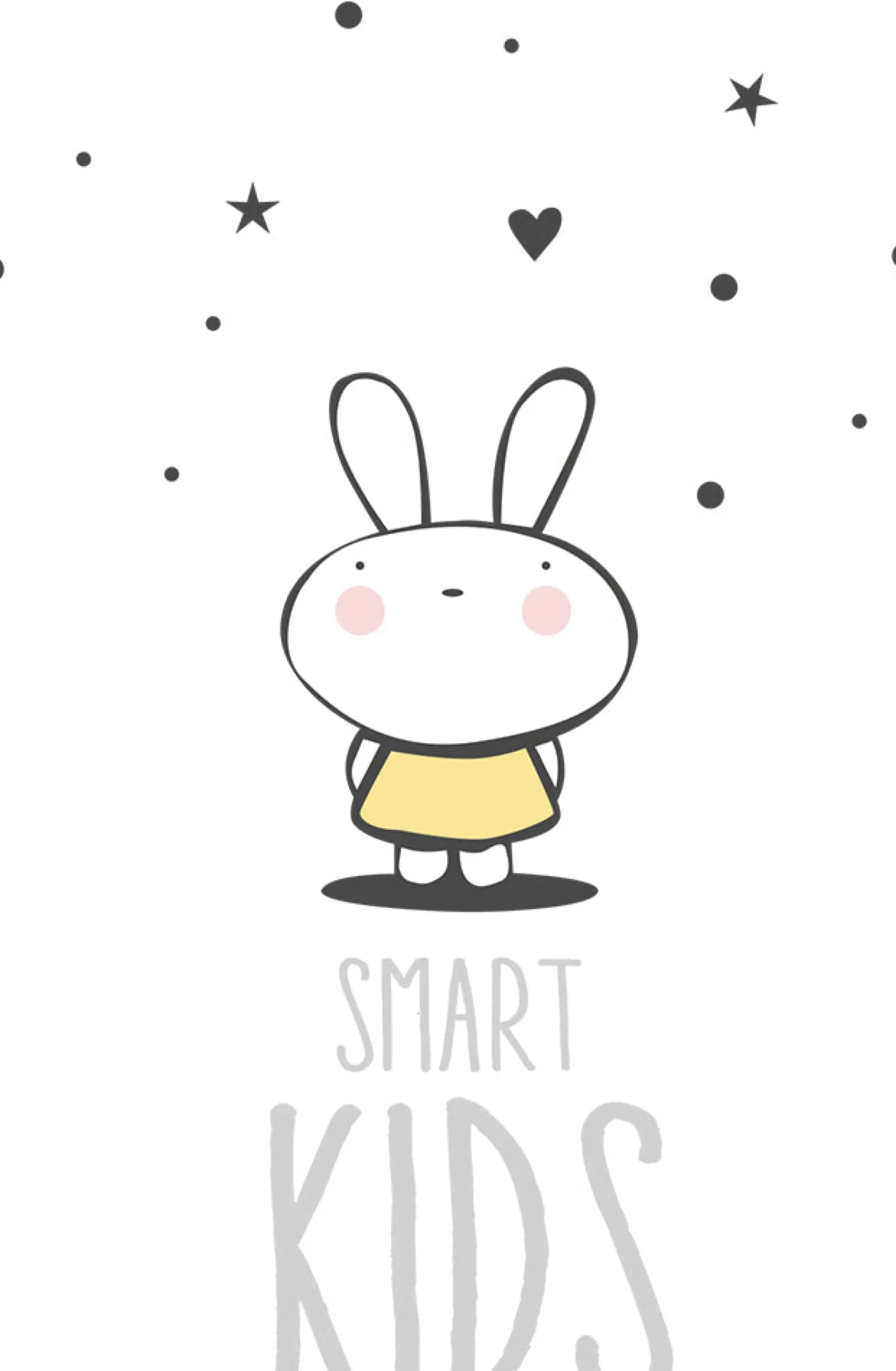 Kinderteppich Creme Weiß "Dino & Friends" Smart Kids