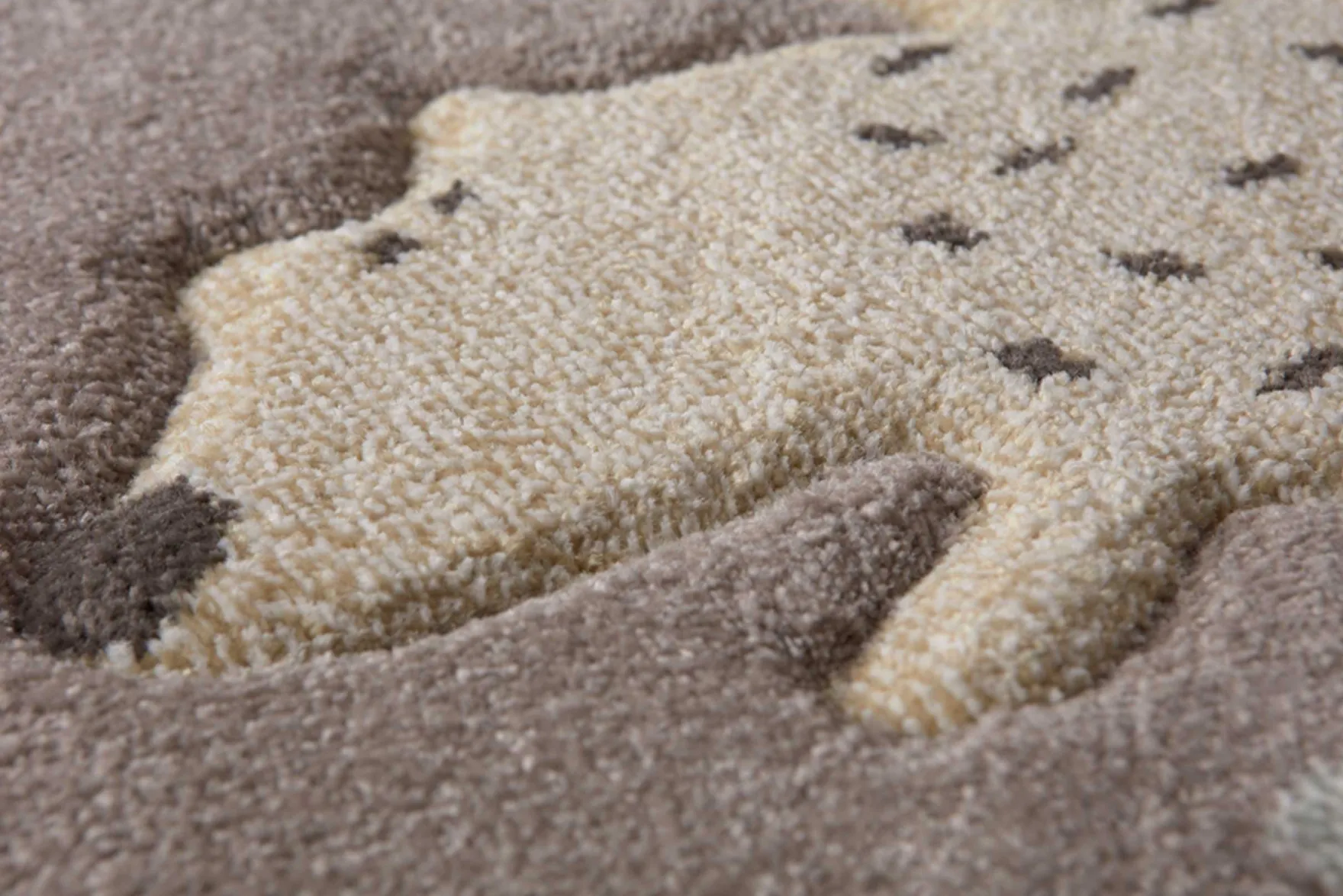 Kinderteppich dunkelbeige rosa blau "Forest" Sigikid