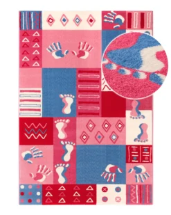 Kinderteppich Rosa "Hand&Feet" WECONhome