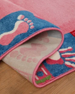 Kinderteppich Rosa Pink 
