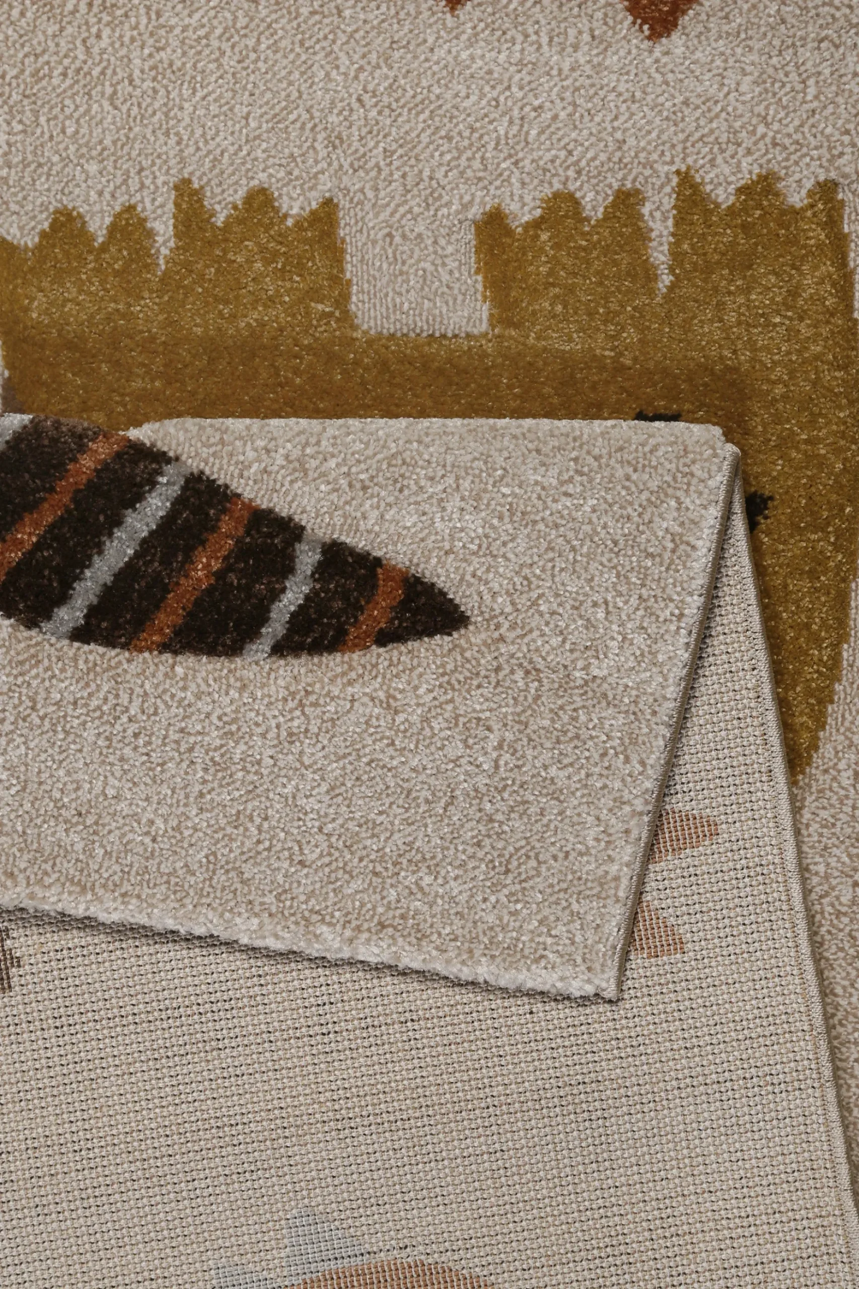 Kinderteppich Sand Beige meliert "T-Rex & Friends" Smart Kids