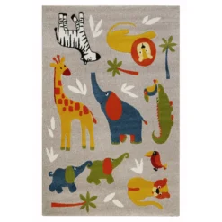 Kinderteppich Sand Beige meliert
