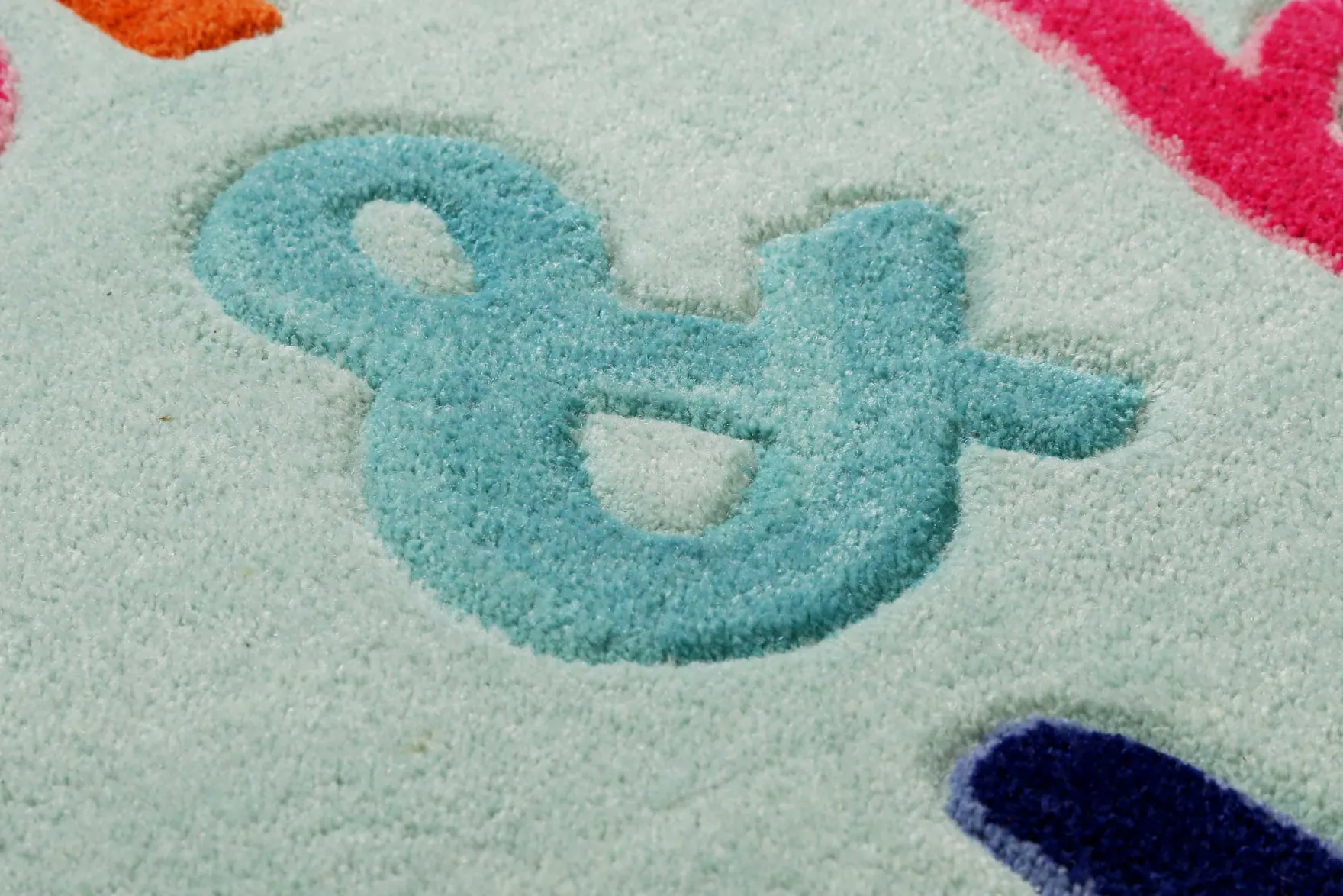 Kinderteppich Türkis "Happy me!" Smart Kids