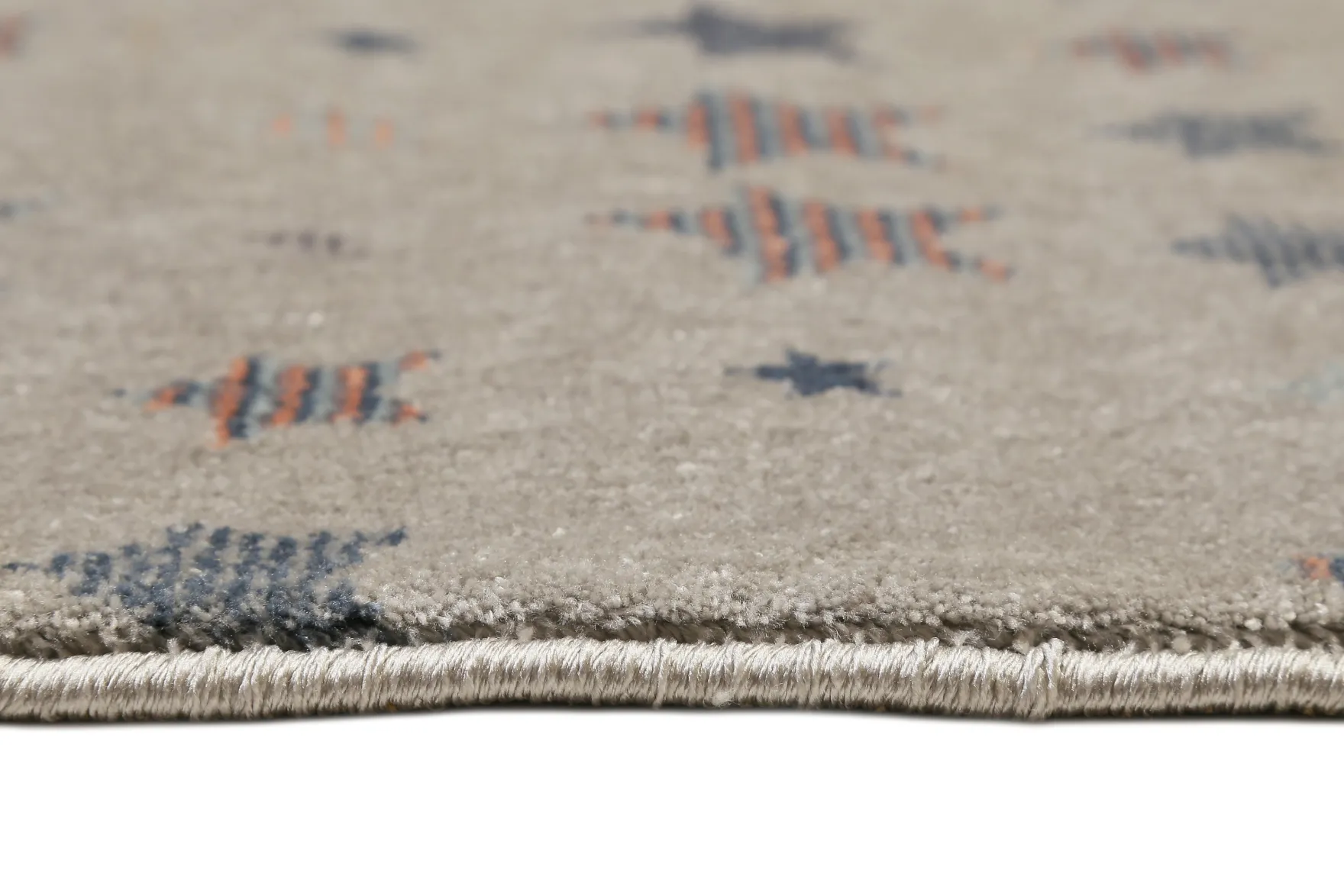 Kinderzimmer Teppich 160x230 Braun Grau Kleine Sterne