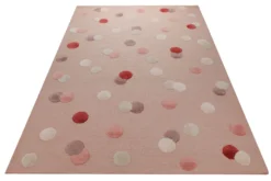 Konfetti auf Blush - Handtuft Wolle 160 x 230 cm
