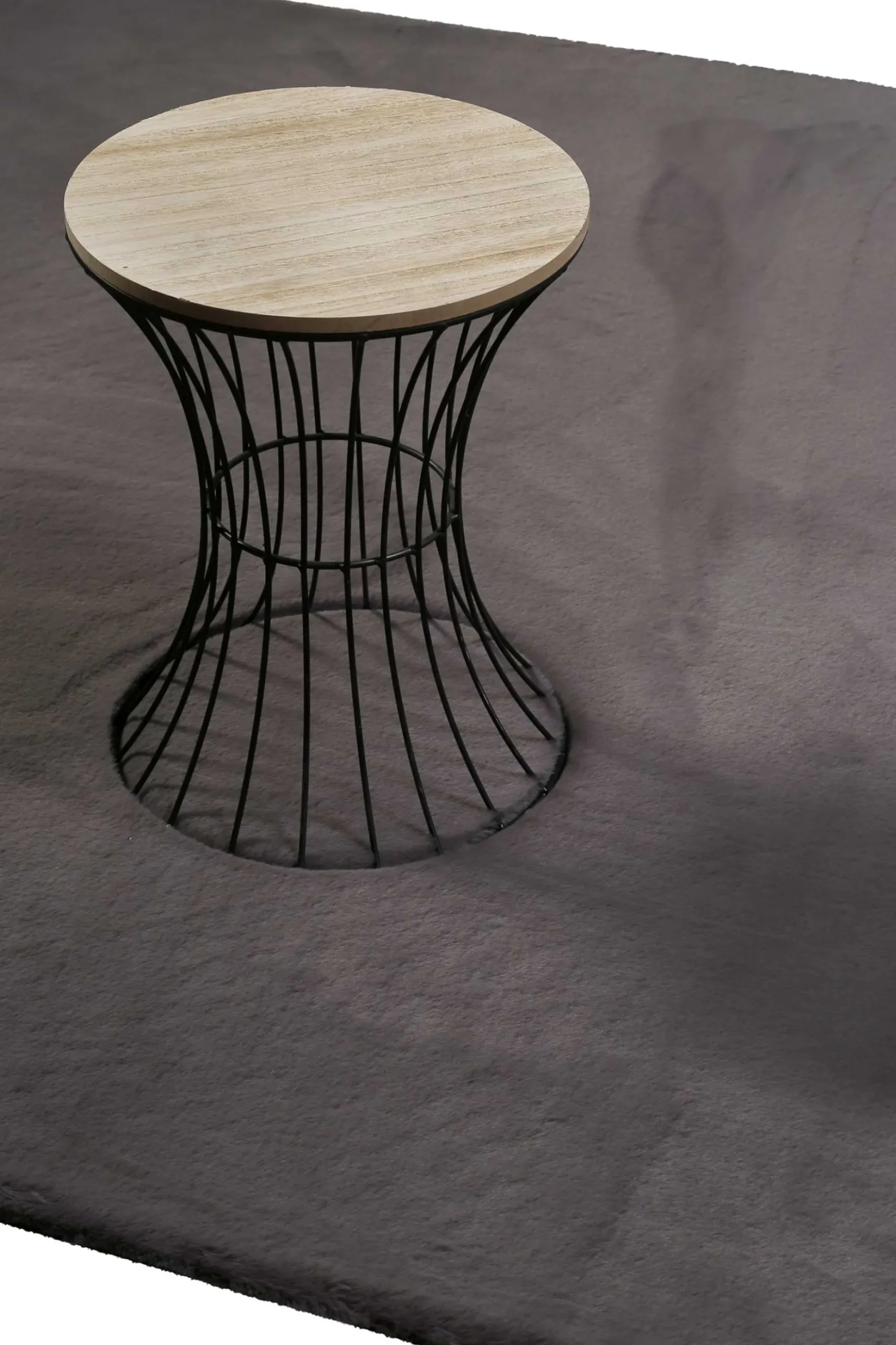 Kunstfell Teppich Anthrazit flauschig und weich "Anna" WECONhome Basics
