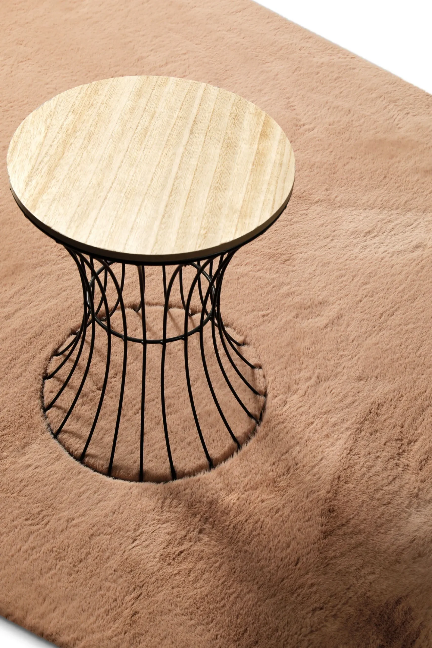 Kunstfell Teppich Apricot flauschig und weich "Anna" WECONhome Basics