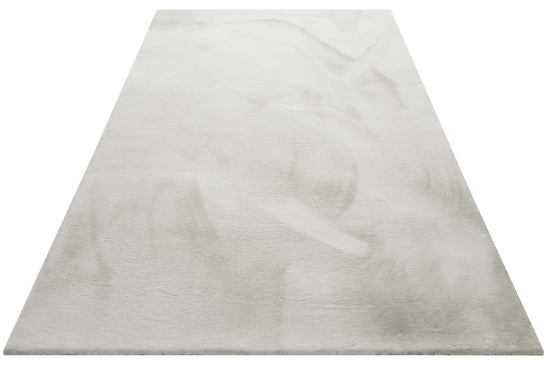 Kunstfell Teppich Beige Grau flauschig und weich "Anna" WECONhome Basics