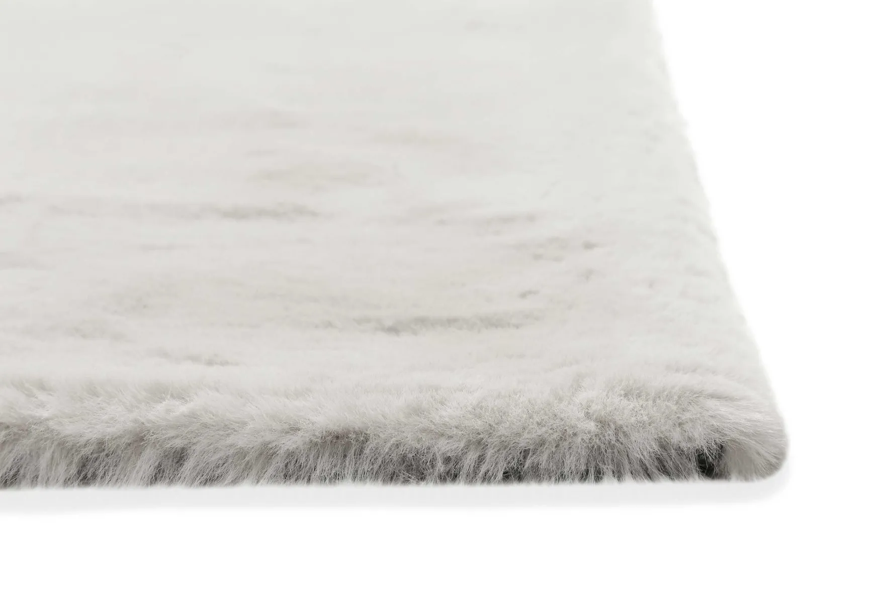 Kunstfell Teppich Beige Grau flauschig und weich "Anna" WECONhome Basics
