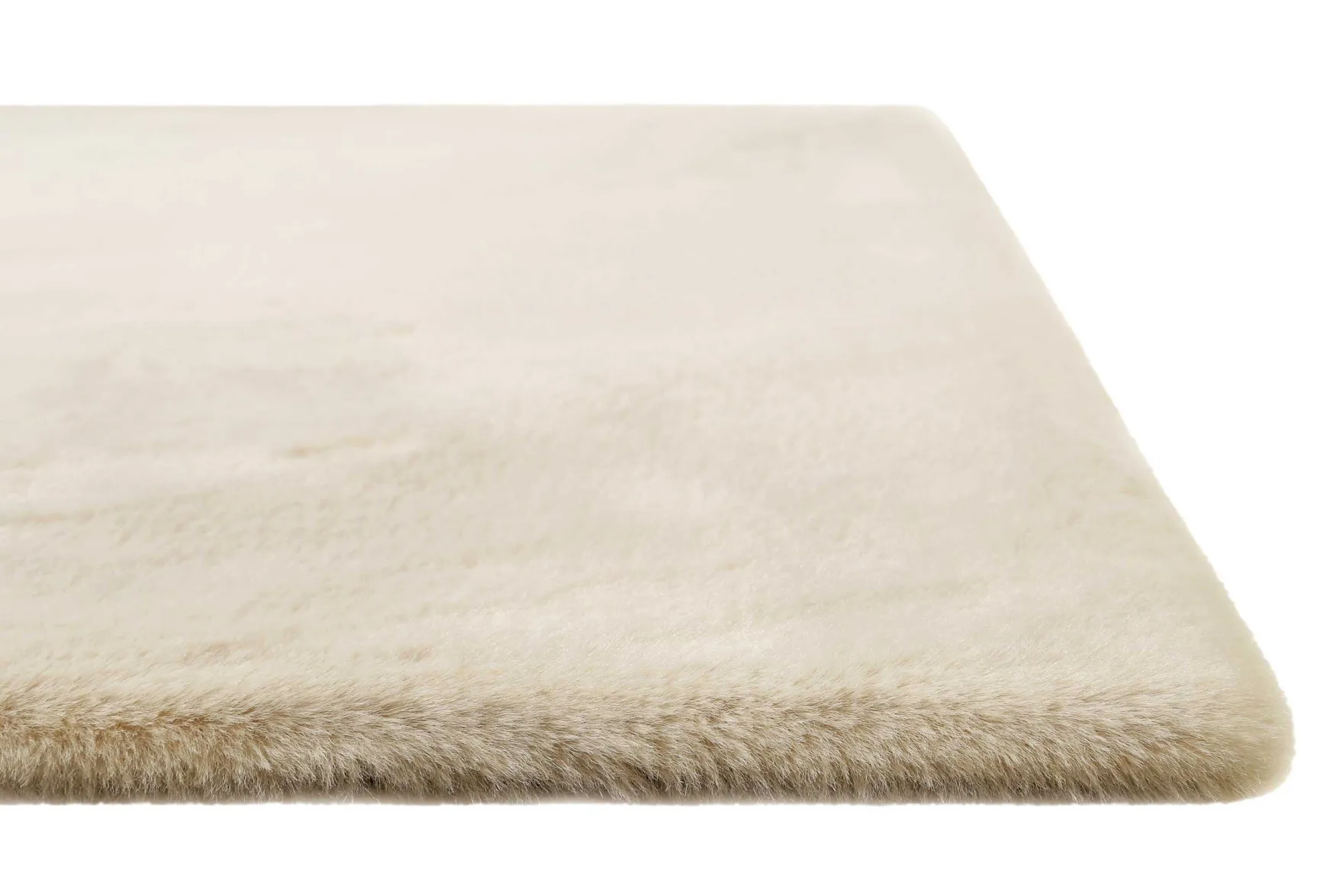 Kunstfell Teppich Creme Beige kuschelig & flauschig "Vita" Homie Living