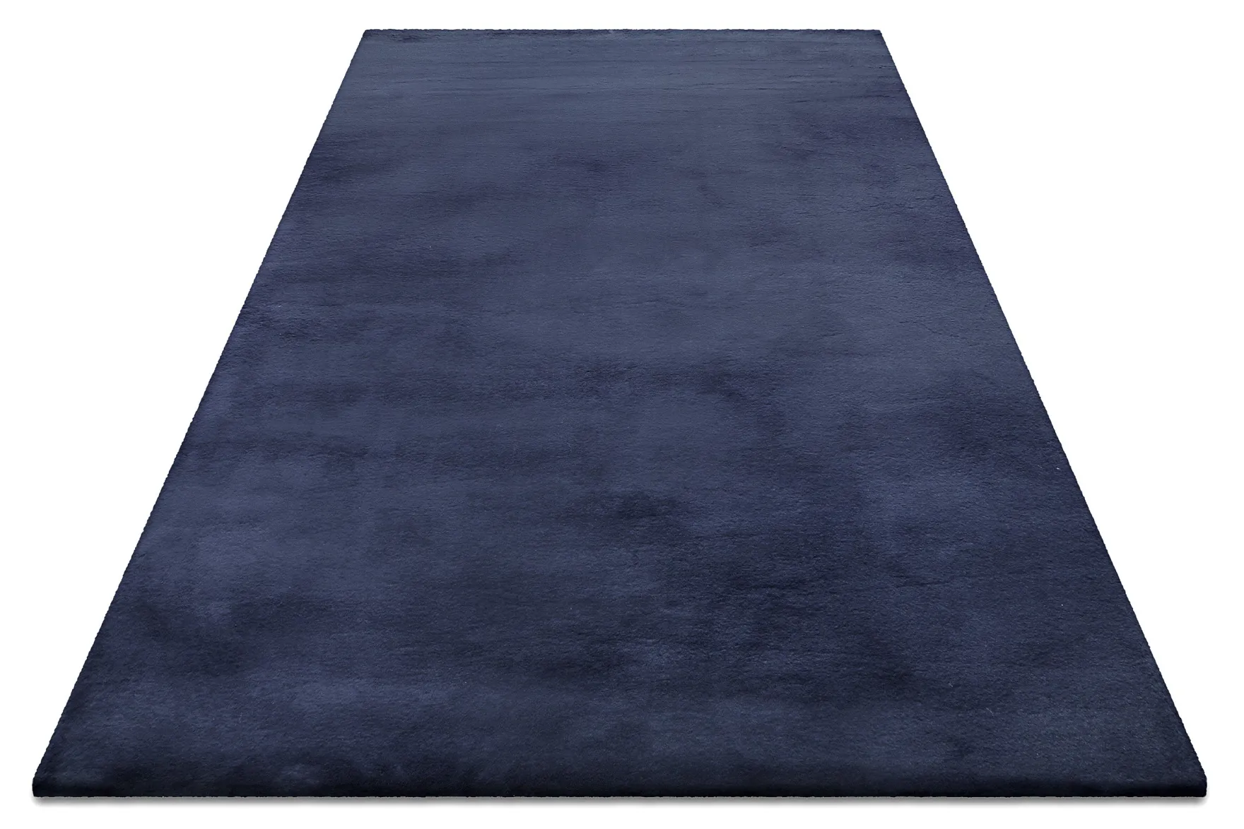 Kunstfell Teppich Dunkelblau flauschig und weich "Anna" WECONhome Basics