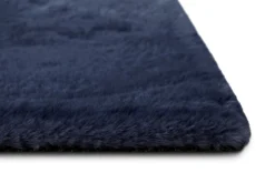 Kunstfell Teppich Dunkelblau flauschig und weich