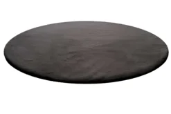 Kunstfell Teppich Rund Anthrazit kuschelig & flauschig "Vita" Homie Living