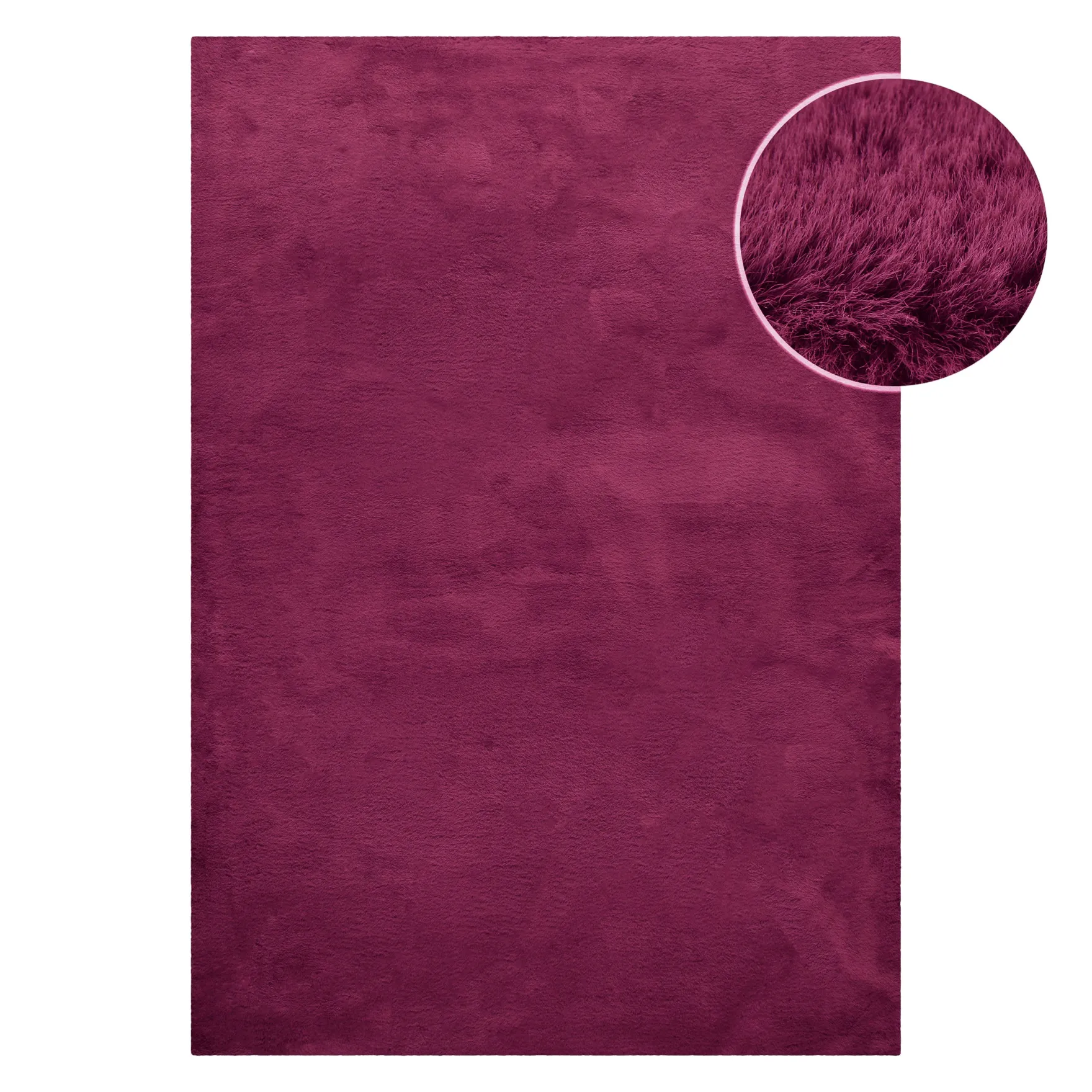 Kunstfell Teppich Violett flauschig und weich "Anna" WECONhome Basics