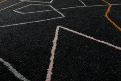 Kurzflorteppich Anthrazit aus Schurwolle 