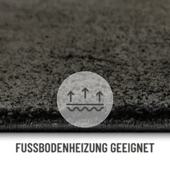 Kurzflorteppich Anthrazit 
