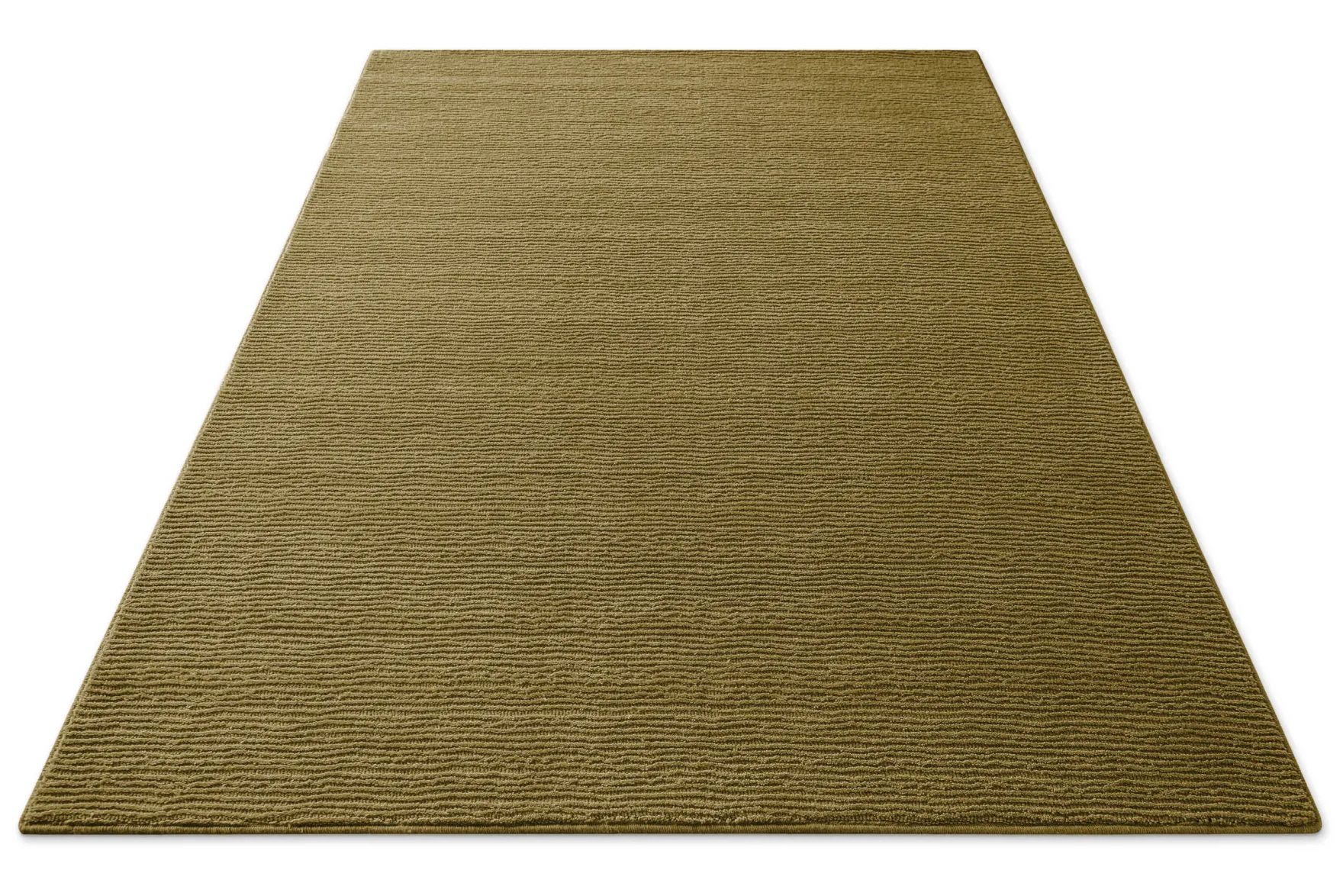Kurzflor Teppich aus Schurwolle Blass Grün "Castello ONE" WECONhome