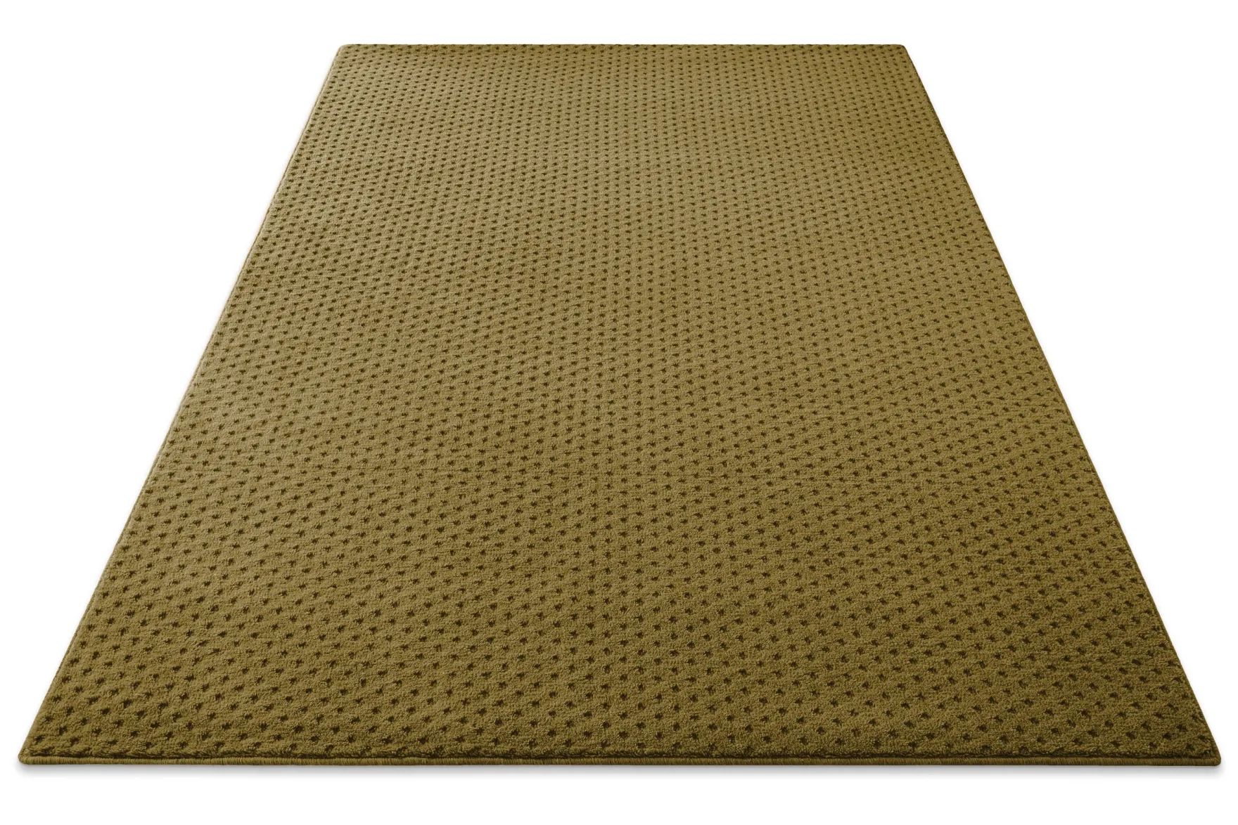 Kurzflor Teppich aus Schurwolle Blass Grün "Castello THREE" WECONhome