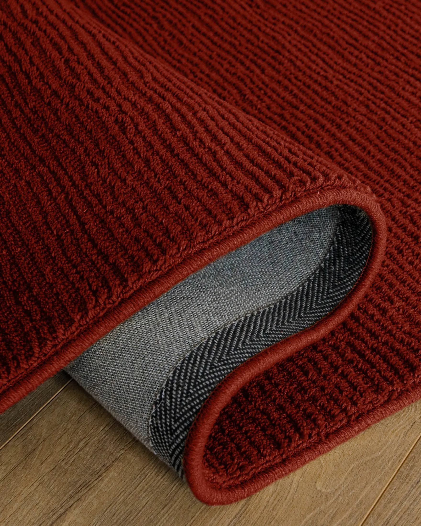 Kurzflor Teppich aus Schurwolle Purpur Rot "Castello ONE" WECONhome
