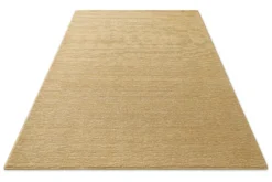 Kurzflor Teppich aus Schurwolle Sand Beige "Castello ONE" WECONhome