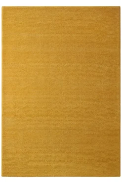 Kurzflor Teppich aus Schurwolle Gelb "Castello ONE" WECONhome