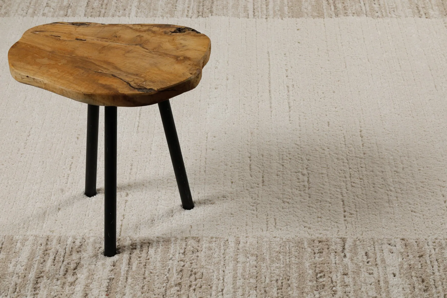 Kurzflor Teppich Creme Beige "Thorben" WECONhome