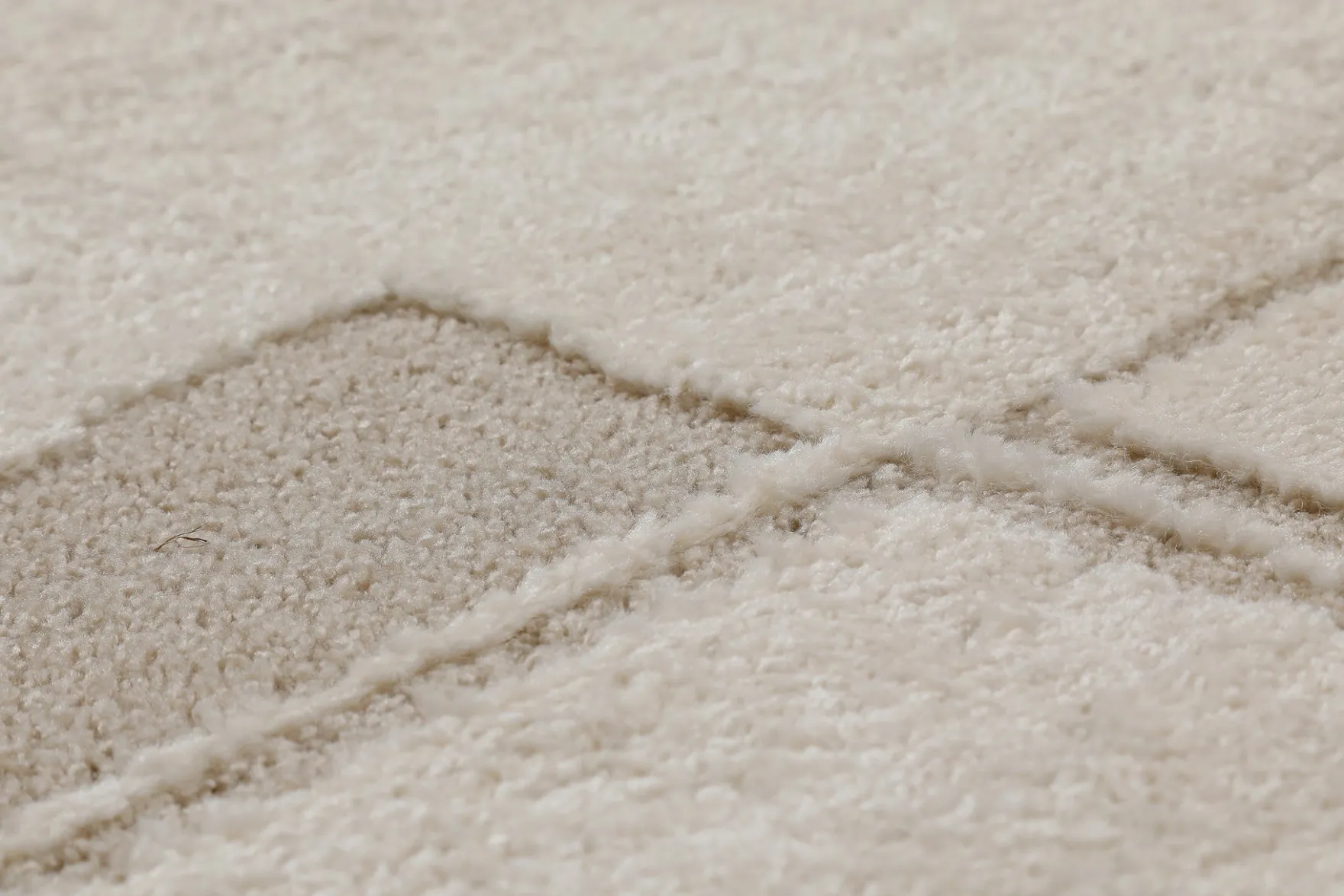 Kurzflor Teppich Creme Beige "Ingvar" WECONhome