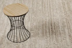 Kurzflor Teppich Creme Beige