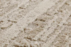 Kurzflor Teppich Creme Beige