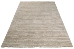 Kurzflor Teppich Creme Beige