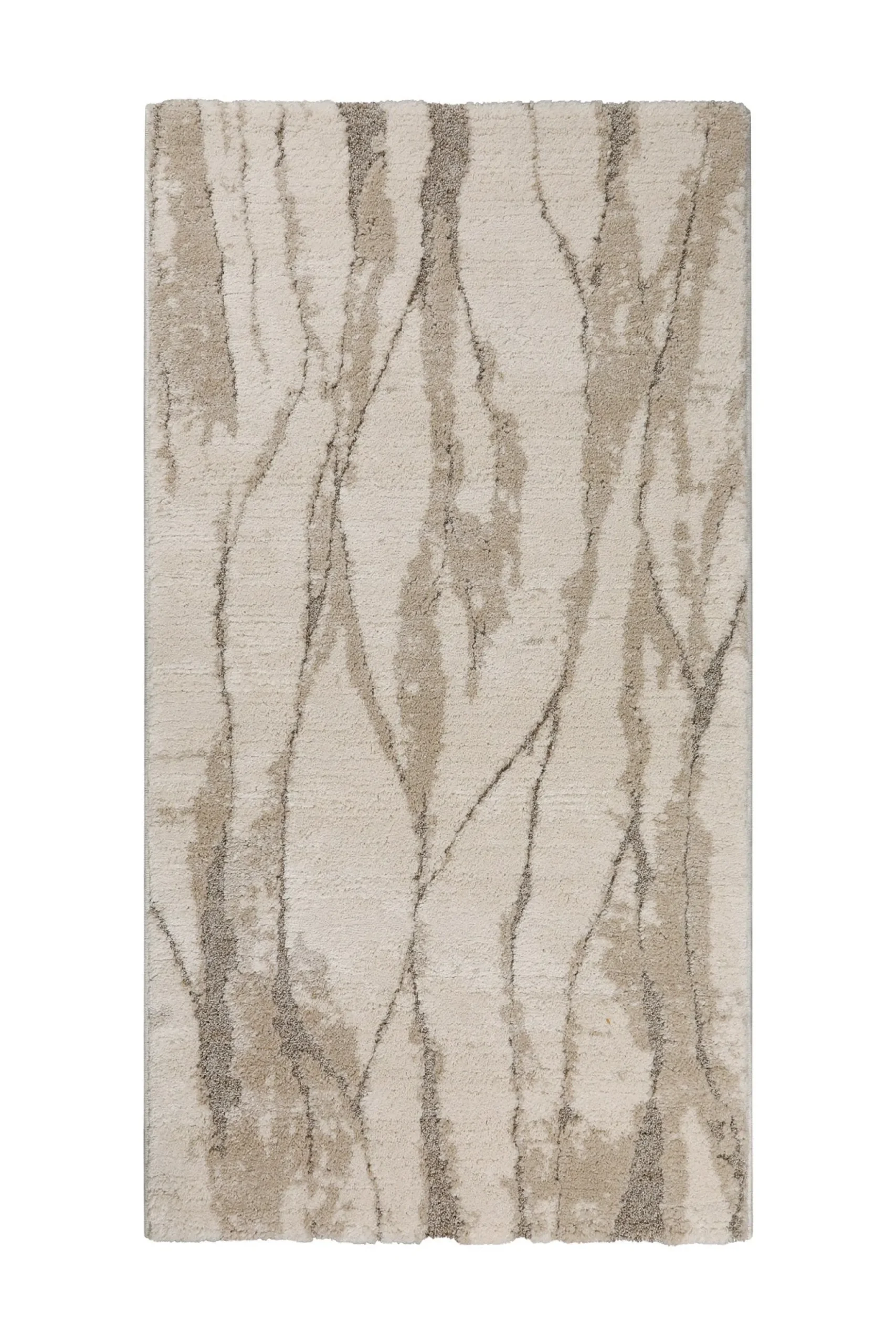 Kurzflor Teppich Creme Beige "Fynn" WECONhome
