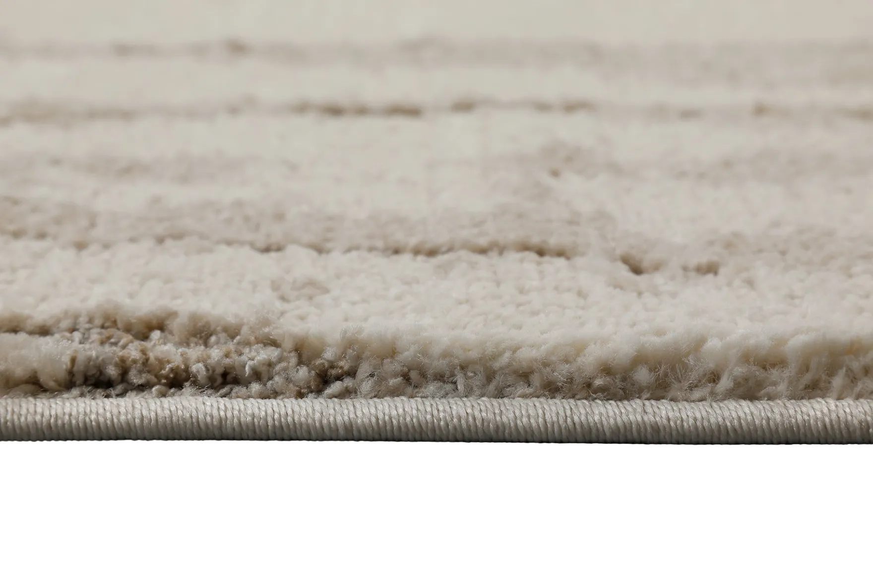 Kurzflor Teppich Creme Beige "Fynn" WECONhome