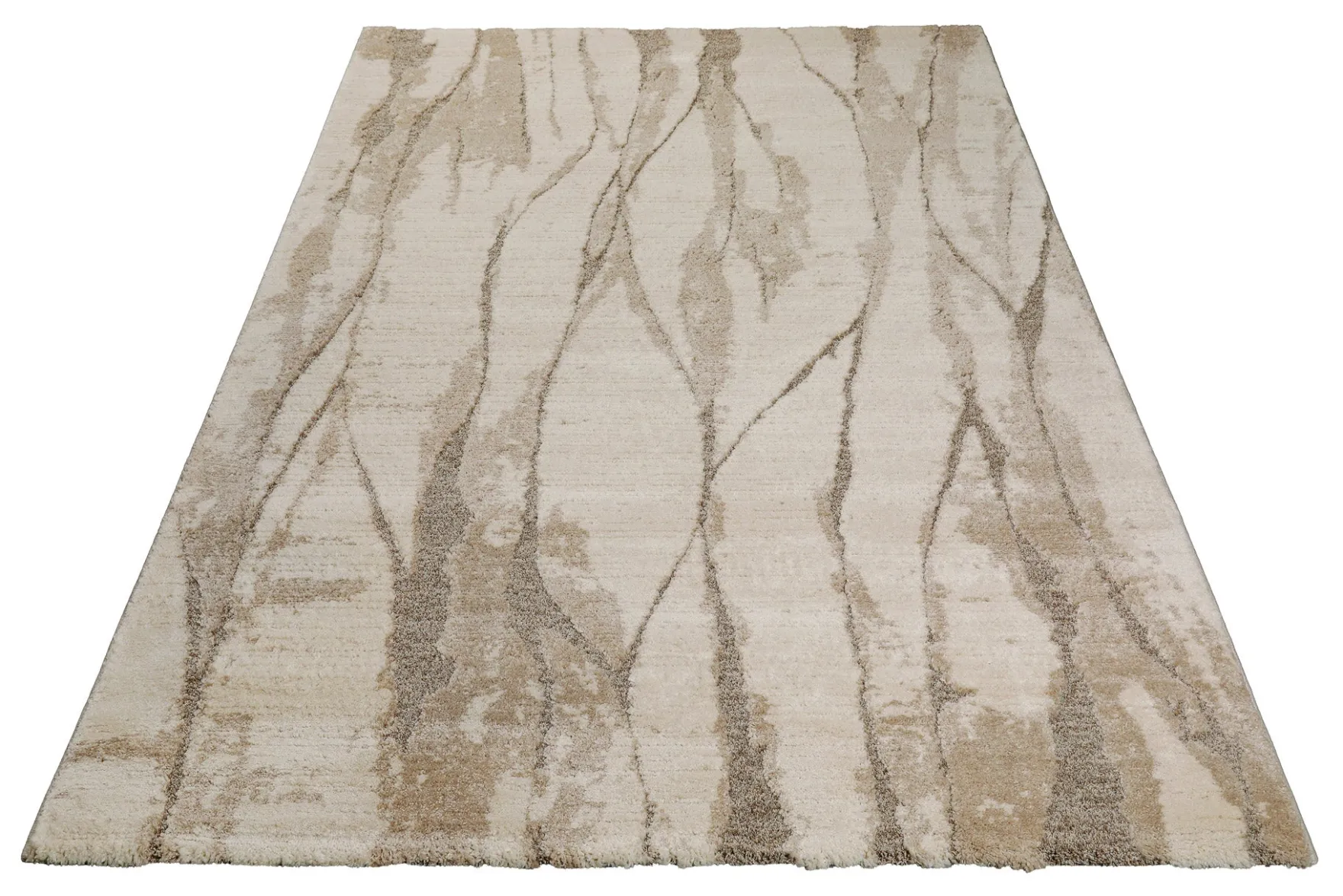 Kurzflor Teppich Creme Beige "Fynn" WECONhome