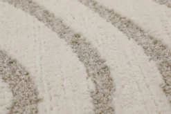 Kurzflor Teppich Creme Beige