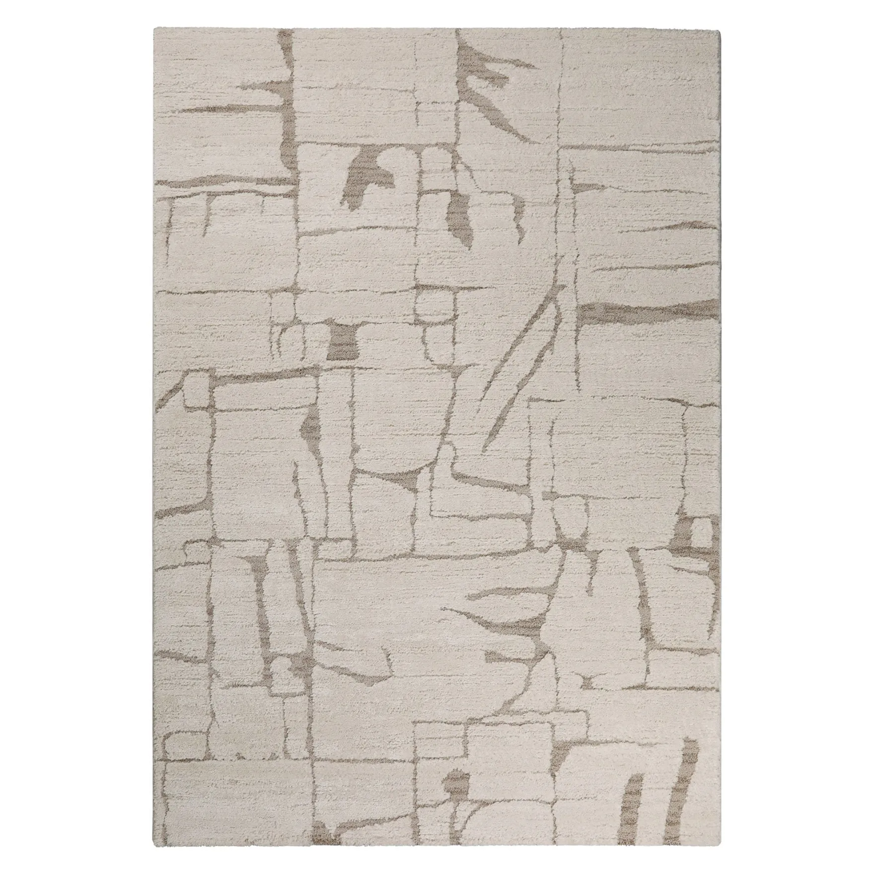 Kurzflor Teppich Creme Beige "Nils" WECONhome