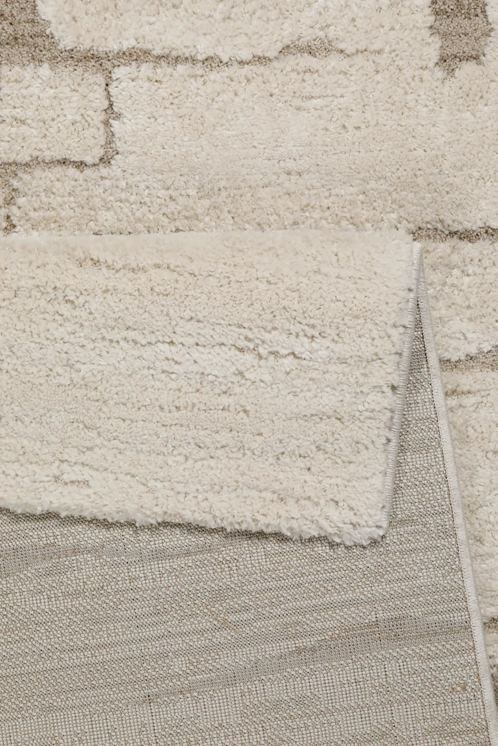 Kurzflor Teppich Creme Beige "Nils" WECONhome