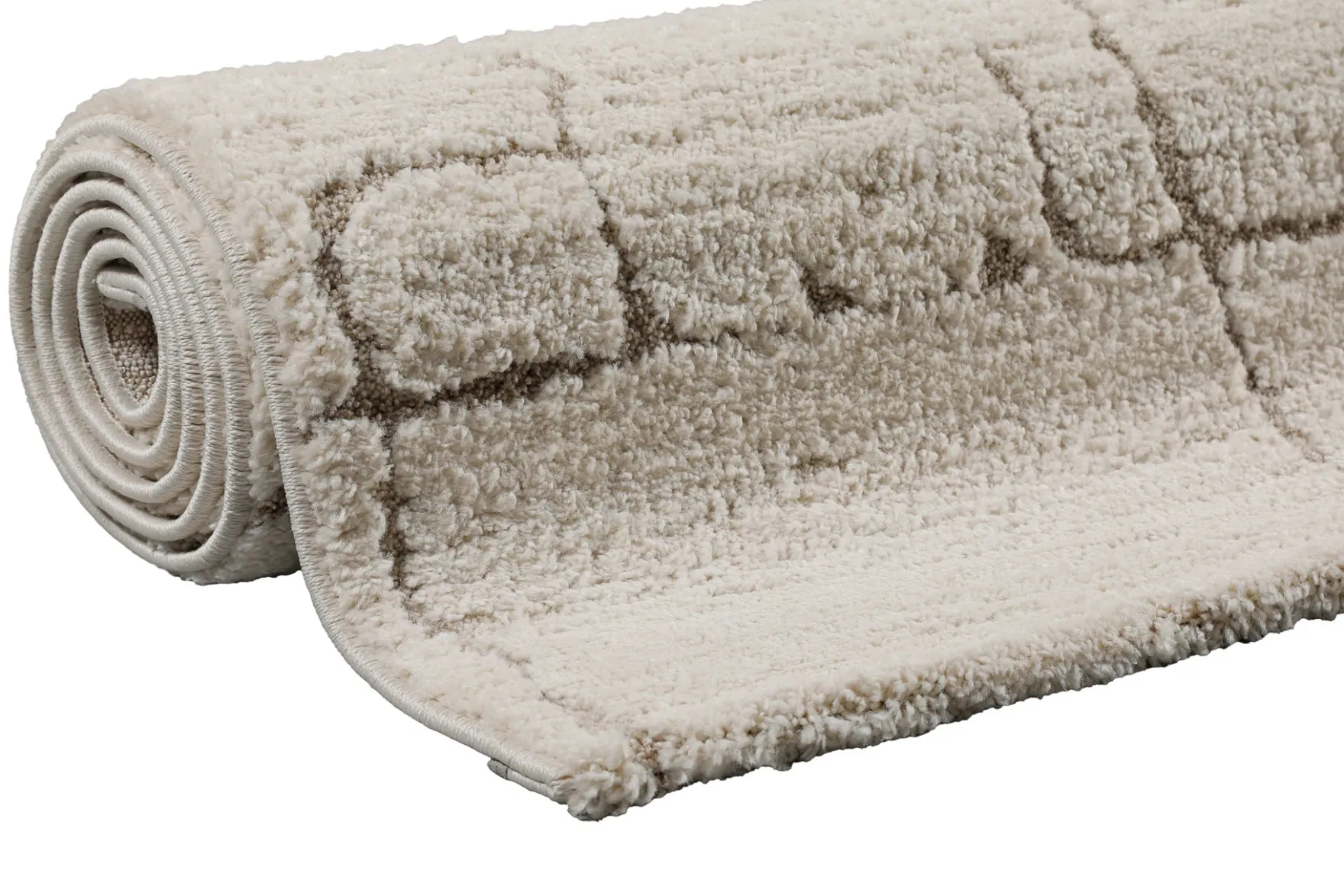 Kurzflor Teppich Creme Beige "Nils" WECONhome