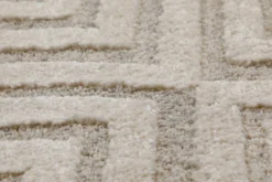Kurzflor Teppich Creme Beige