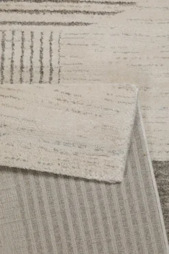 Kurzflor Teppich Creme Beige 