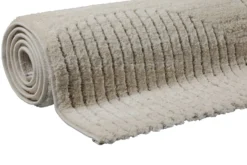 Kurzflor Teppich Creme Beige 