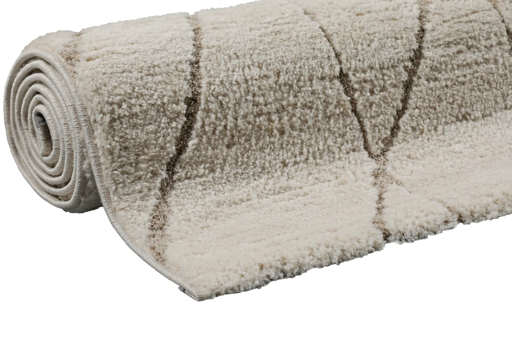 Kurzflor Teppich Creme Beige "Pelle" WECONhome