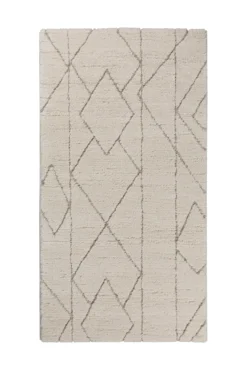 Kurzflor Teppich Creme Beige