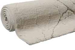 Kurzflor Teppich Creme Beige