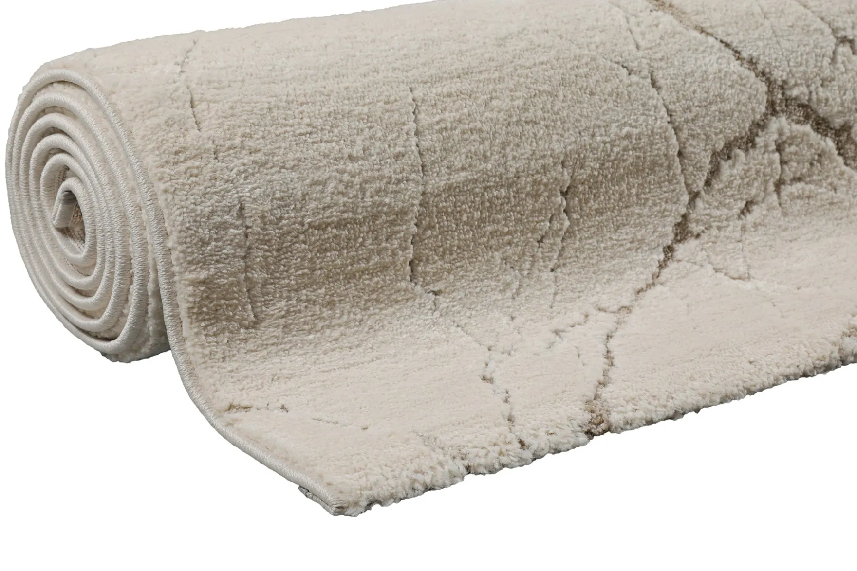 Kurzflor Teppich Creme Beige "Linus" WECONhome
