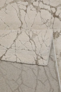 Kurzflor Teppich Creme Beige