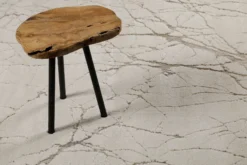 Kurzflor Teppich Creme Beige