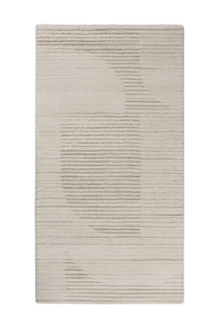 Kurzflor Teppich Creme Beige 