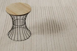 Kurzflor Teppich Creme Beige 
